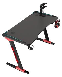 Gamer asztal szürke lábakkal 140x60x73cm