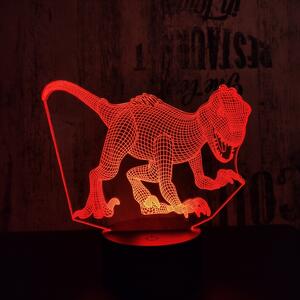 Raptor 7 színű 3D led lámpa