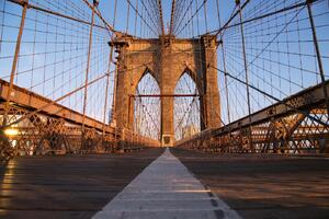 Nem szőtt fotótapéta brooklyn híd napkeltekor 375 x 250 cm