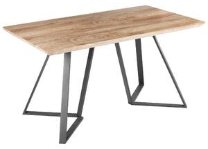 Étkezőasztal UPTON Világosbarna 140 cm 80 cm
