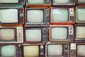 Nem szőtt fotótapéta retro televíziók 375 x 250 cm