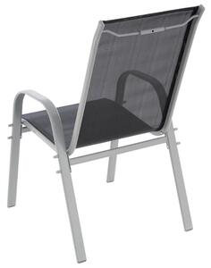 Kerti szék rakásolható GARTHEN 6db Fekete