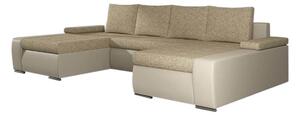 SAN MARINO ágyazható U alakú ülőgarnitúra, 365x90x195 cm, berlin 03/soft 033 beige