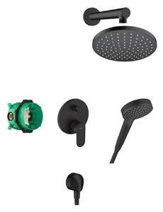 Hansgrohe Vernis Blend - Zuhanyszett 200, rejtett keverővel, fekete 27911670