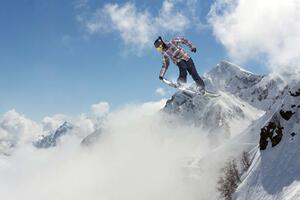 Nem szőtt fotótapéta snowboardos 375 x 250 cm