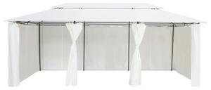 VidaXL fehér pavilon függönyökkel 600 x 298 x 270 cm 180 g/m²