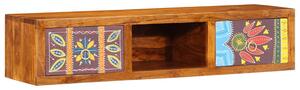 Tömör akácfa többszínű TV-szekrény 100x30x22