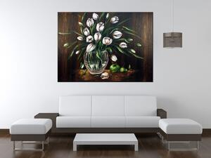Gario Kézzel festett kép Festet tulipánok Méret: 100 x 70 cm