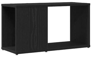 Fekete tölgy színű szerelt fa TV-szekrény 60x24x32 cm