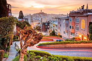 Nem szőtt fotótapéta san francisco napkelte 375 x 250 cm