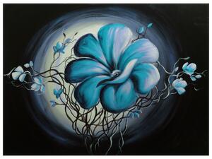 Gario Kézzel festett kép Kék éloszépség Méret: 70 x 100 cm