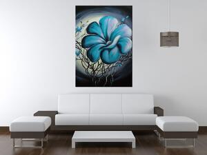 Gario Kézzel festett kép Kék éloszépség Méret: 115 x 85 cm