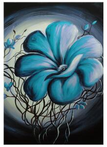 Gario Kézzel festett kép Kék éloszépség Méret: 115 x 85 cm