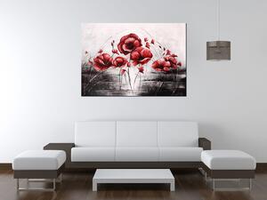 Gario Kézzel festett kép Piros pipacsok Méret: 100 x 70 cm