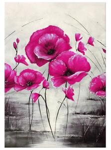 Gario Kézzel festett kép Rózsaszín pipacsok Méret: 115 x 85 cm