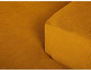 Hobart sárga kordbársony sarokkanapé, jobb oldali - Cosmopolitan Design
