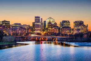 Nem szőtt fotótapéta panoráma egy amerikai városra 375 x 250 cm