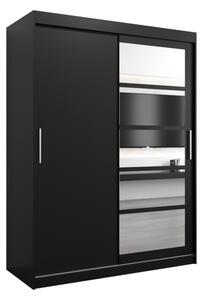 SALVINI 1 150 tolóajtós szekrény, 150x200x62, fekete