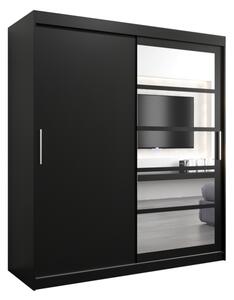 SALVINI 1 180 tolóajtós szekrény, 180x200x62, fekete