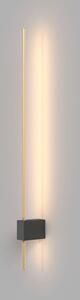 Maytoni LED-es fali lámpa Pars, 62,3 cm, fekete/arany, alumínium