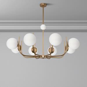 Maytoni függőlámpa Rendez-vous, 8-light, sárgaréz színű, dimmelhető, Sárgaréz / arany, Nappali / Étkező, fém