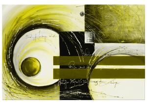 Gario Kézzel festett kép Sárga alakzatok Méret: 120 x 80 cm