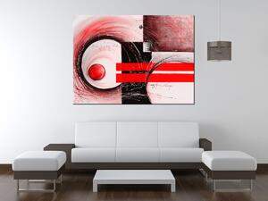 Gario Kézzel festett kép Piros alakok Méret: 120 x 80 cm