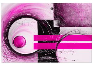 Gario Kézzel festett kép Rózsaszín formák Méret: 120 x 80 cm
