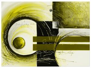 Gario Kézzel festett kép Sárga alakzatok Méret: 120 x 80 cm