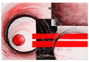 Gario Kézzel festett kép Piros alakok Méret: 120 x 80 cm