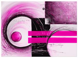 Gario Kézzel festett kép Rózsaszín formák Méret: 120 x 80 cm