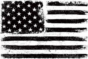 Nem szőtt fotótapéta fekete-fehér amerikai zászló 375 x 250 cm