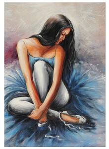 Gario Kézzel festett kép Sötét hajú balett-táncosno Méret: 120 x 80 cm