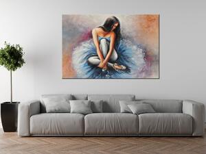 Gario Kézzel festett kép Sötét hajú balett-táncosno Méret: 100 x 70 cm