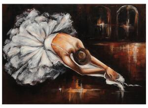 Gario Kézzel festett kép Balett-táncosno bemelegítése Méret: 70 x 100 cm
