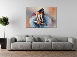 Gario Kézzel festett kép Sötét hajú balett-táncosno Méret: 70 x 100 cm