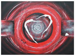 Gario Kézzel festett kép Testalkatok a piros körben Méret: 120 x 80 cm