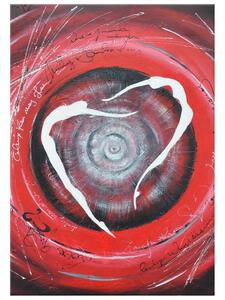 Gario Kézzel festett kép Testalkatok a piros körben Méret: 120 x 80 cm