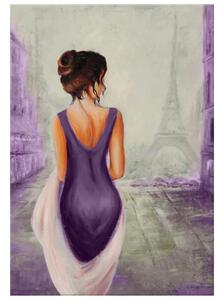 Gario Kézzel festett kép Párizsi séta Méret: 120 x 80 cm