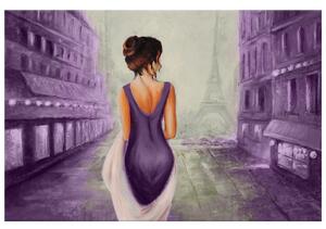 Gario Kézzel festett kép Párizsi séta Méret: 100 x 70 cm
