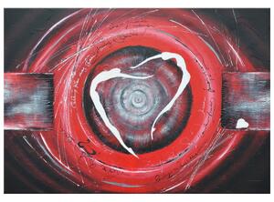 Gario Kézzel festett kép Testalkatok a piros körben Méret: 70 x 100 cm
