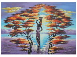 Gario Kézzel festett kép Afrikai no kosárral Méret: 70 x 100 cm