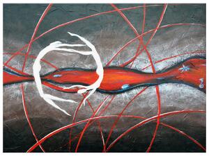 Gario Kézzel festett kép Alakok titokzatos tánca Méret: 100 x 70 cm