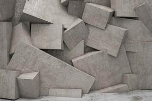 Nem szőtt fotótapéta beton 3d fal 375 x 250 cm
