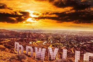 Nem szőtt fotótapéta kilátás hollywoodra 375 x 250 cm