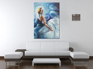 Gario Kézzel festett kép Kék hölgy táncközben Méret: 70 x 100 cm