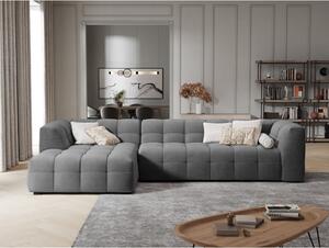 Vesta szürke bársony kanapé, bal oldali - Windsor & Co Sofas