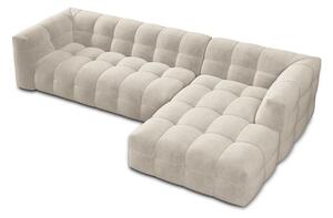 Vesta bézs bársony kanapé, jobb oldali - Windsor & Co Sofas
