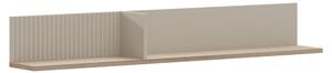 Fali polc 135, szürkésbarna Taupe/silverjack tölgy, DOMCA