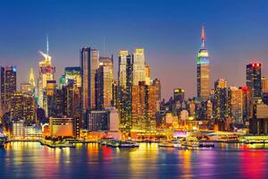 Nem szőtt fotótapéta manhattan éjszaka 375 x 250 cm